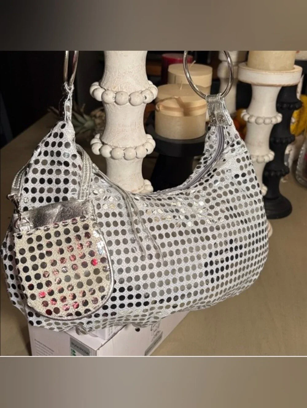 Bling Sequin Shoulder Bag (Silver 🩶)